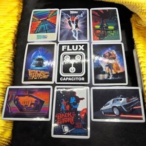 Back to the Future Sticker Set Waterproof Decals Variety Pack Iconic Movie Fans